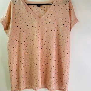 Worthington Pink and Black Polka Dot 2X